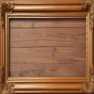 wooden picture frame png