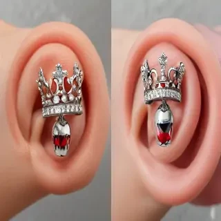 kings crown piercing