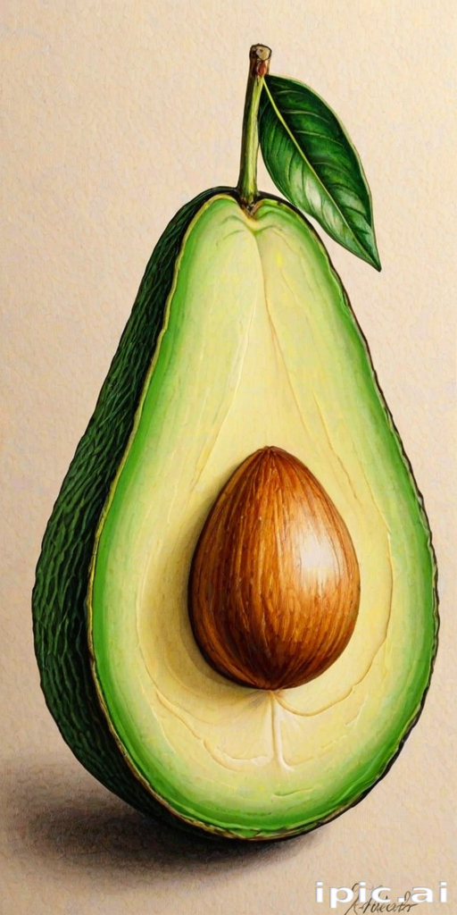 avocado drawing