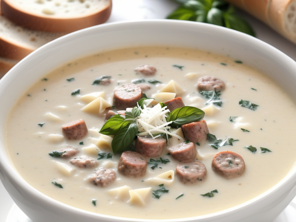 creamy parmesan italian sausage soup