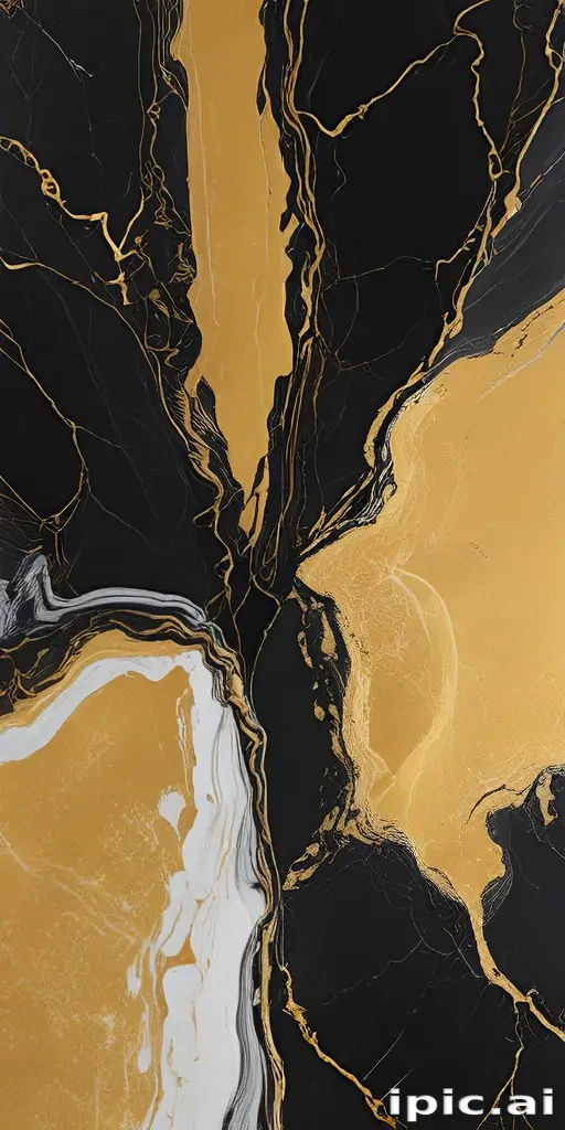 black and gold marble background