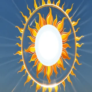 transparent sun