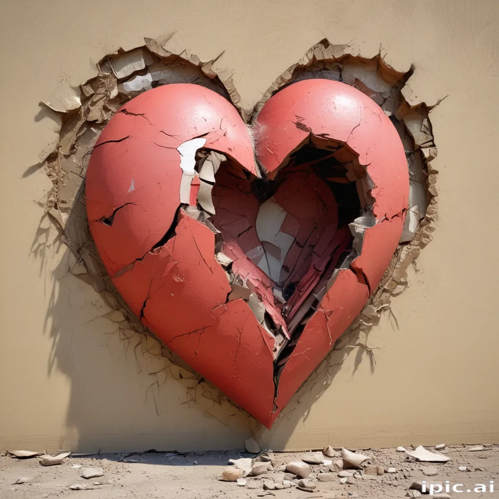 broken heart background