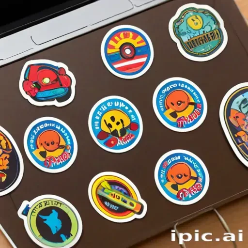 stickers mockup
