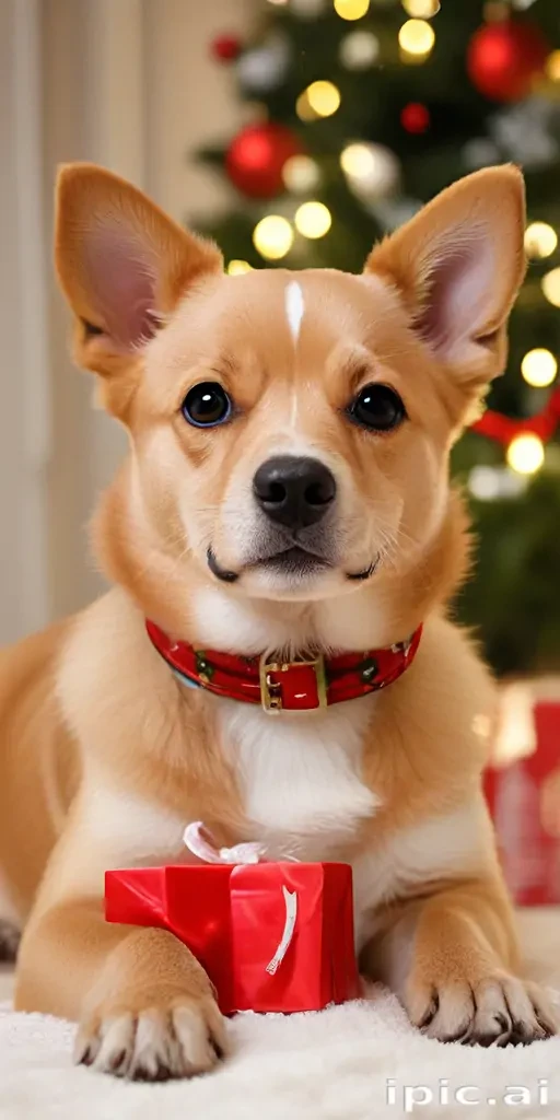 christmas dog wallpaper cute