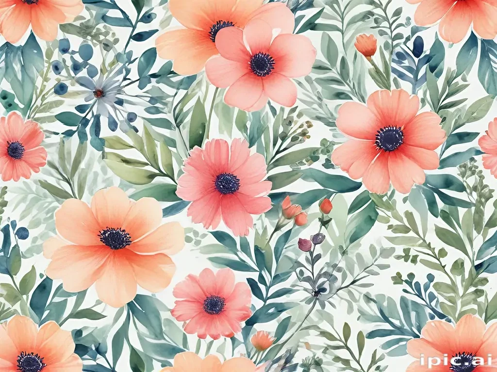background watercolor flowers