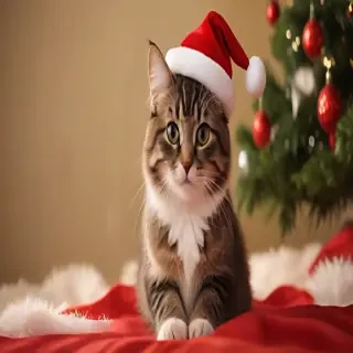 cat christmas wallpaper