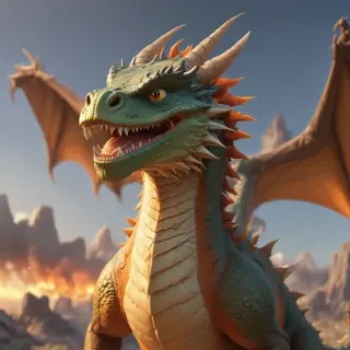 cartoon of a dragon