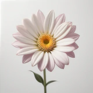 white background flower