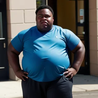 fat black kid