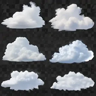 clouds with transparent background
