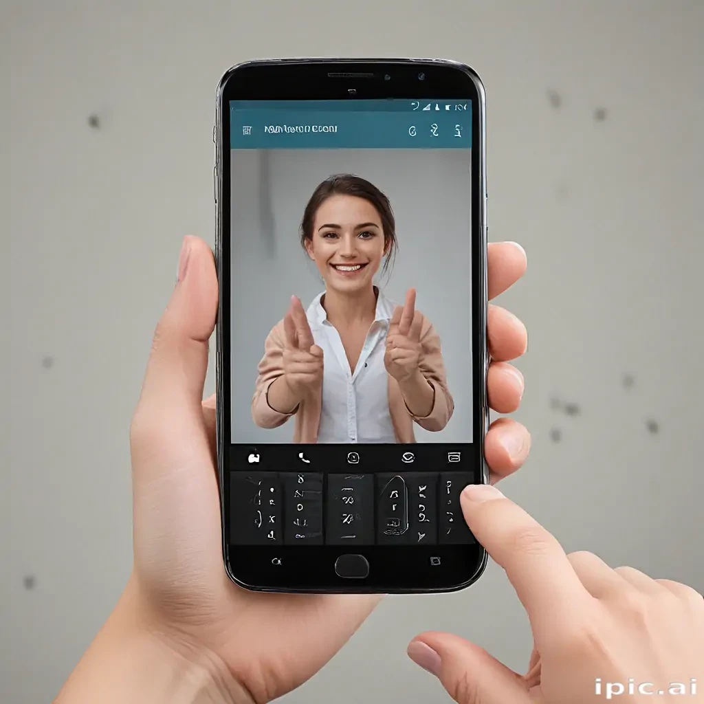 hold phone png