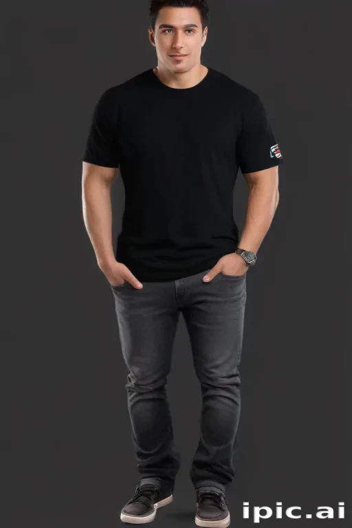 black tee png