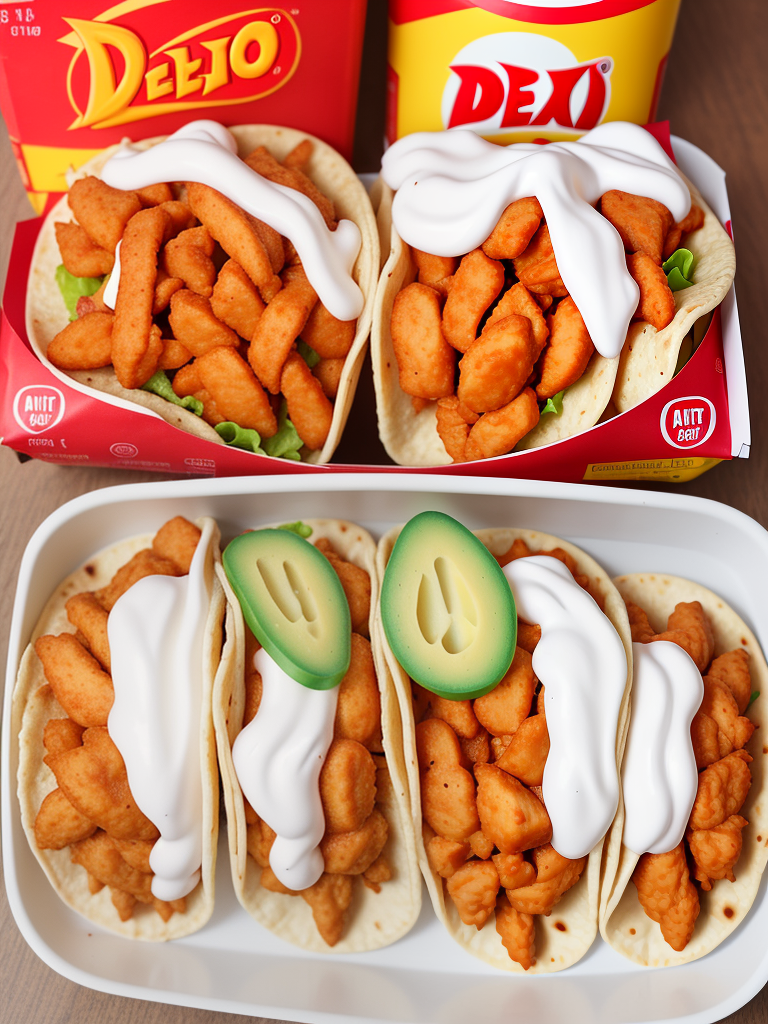 del taco chicken soft taco calories