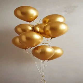 golden balloons