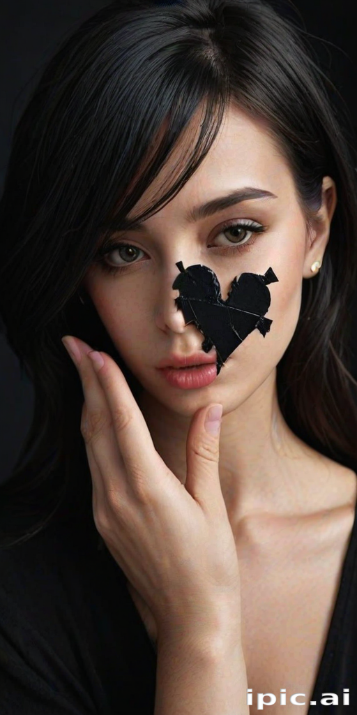 broken heart black