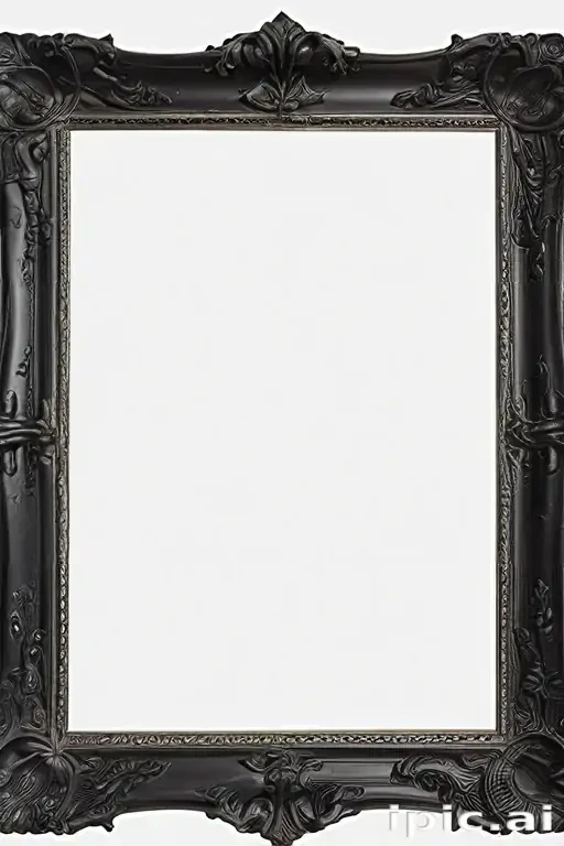 black picture frame png