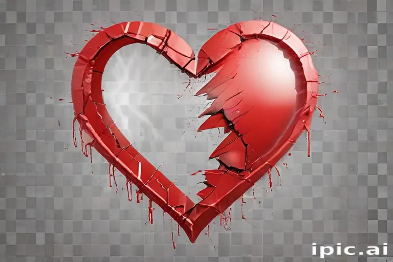 broken heart transparent