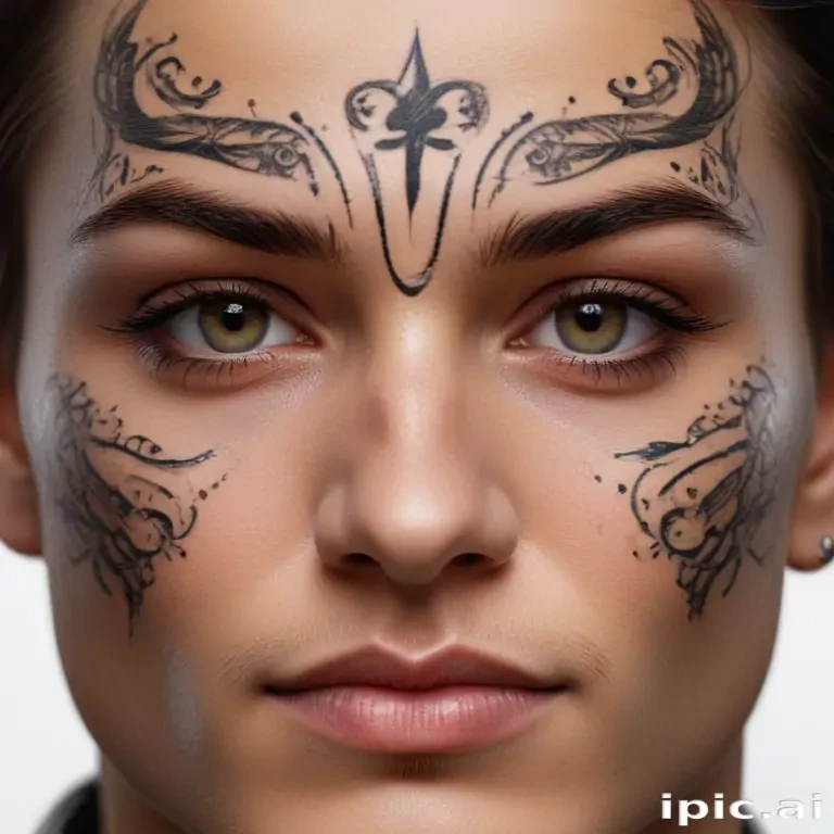 face tattoo png