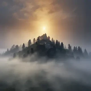 foggy background