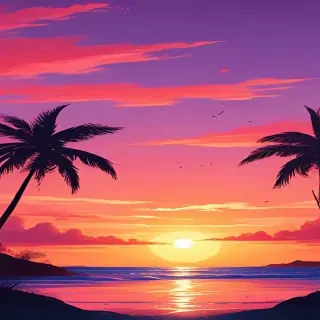 cute sunset backgrounds