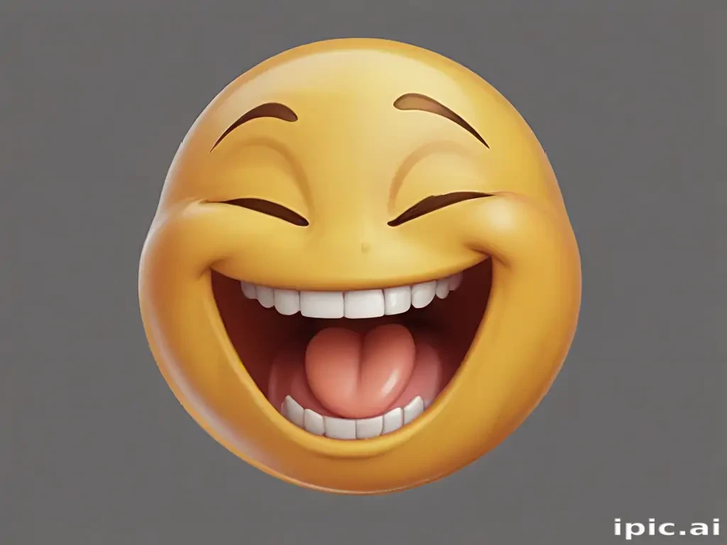 transparent laughing emoji