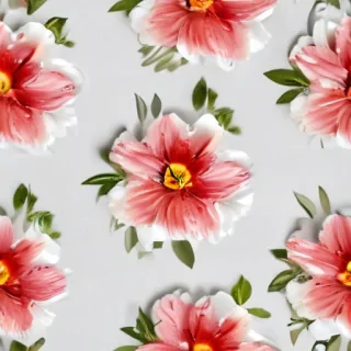 flowers with white background