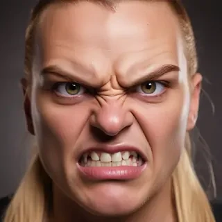 angry face