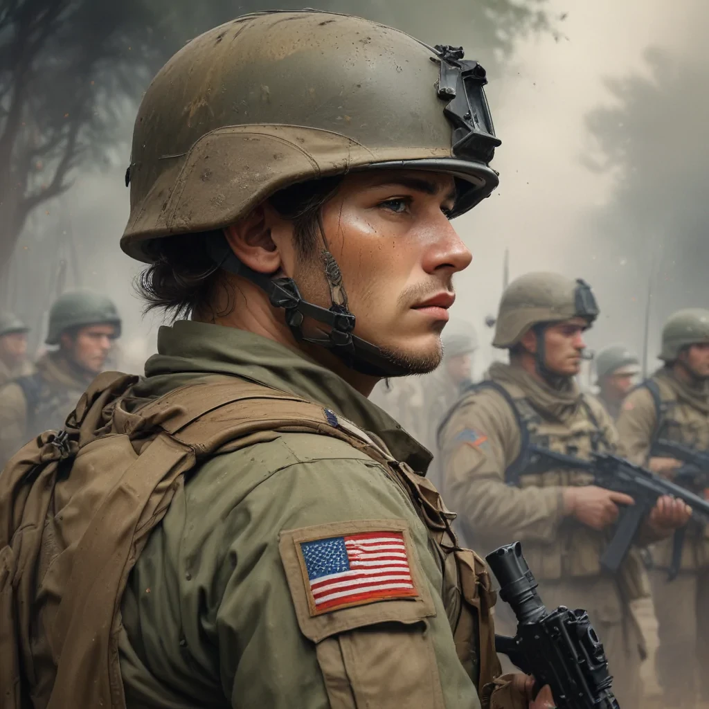 soldiers drawing