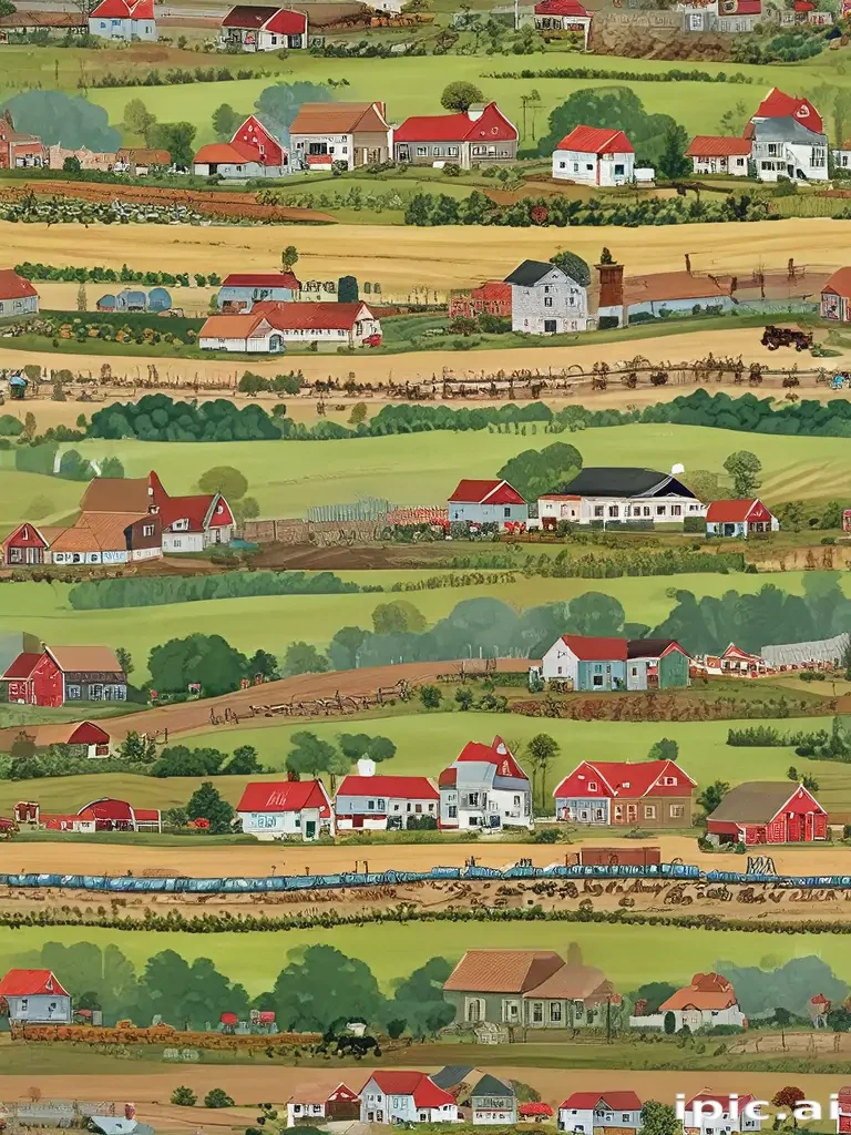 background of a farm