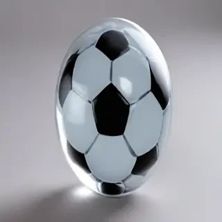 transparent soccer ball