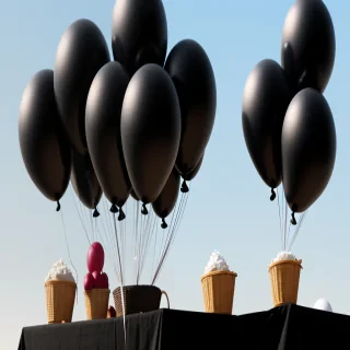 black balloons png