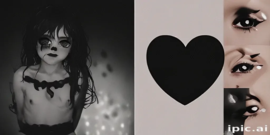 black heart aesthetic
