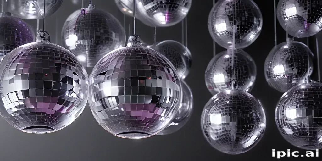 transparent disco balls