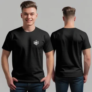 mockup tshirt black