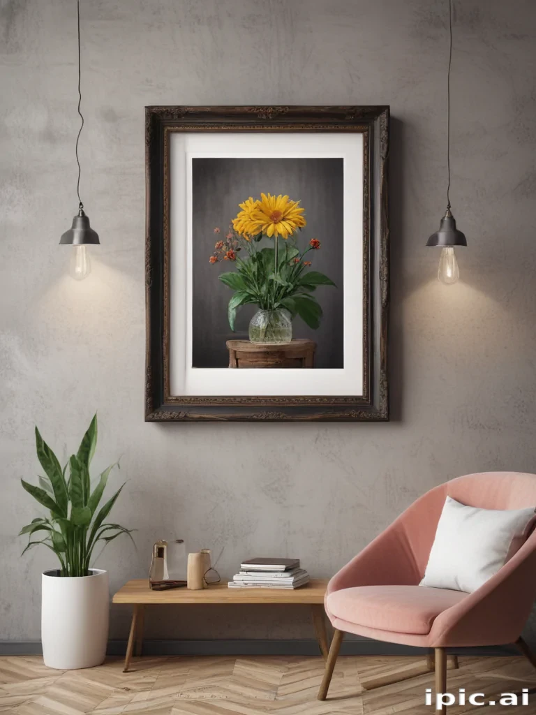 framed art mockup