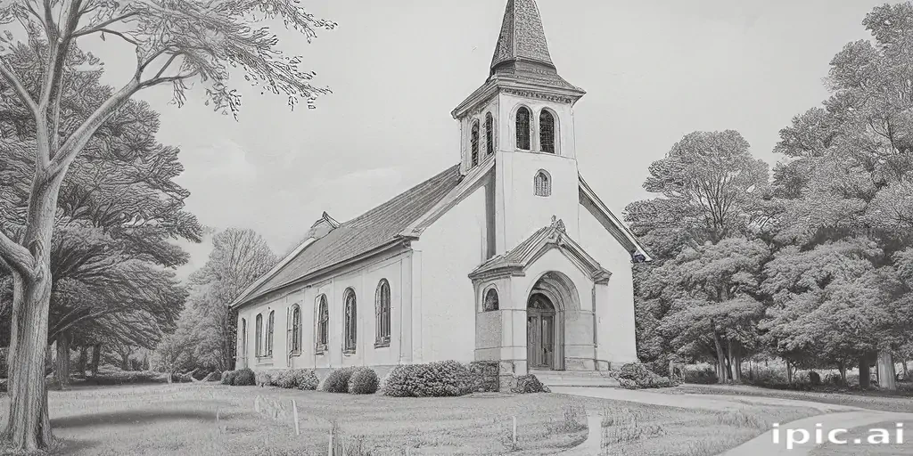 church drawing