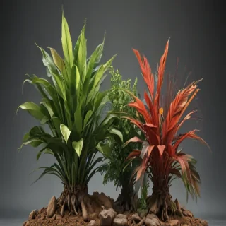 plants no background