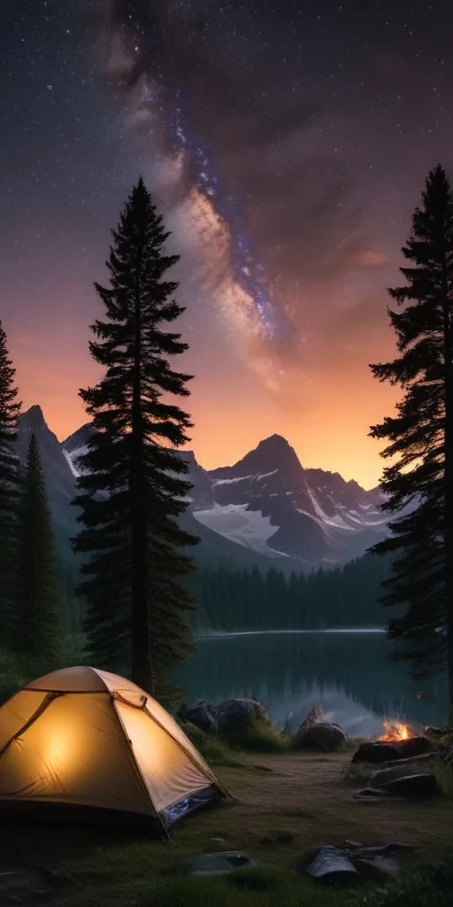 camping background pic