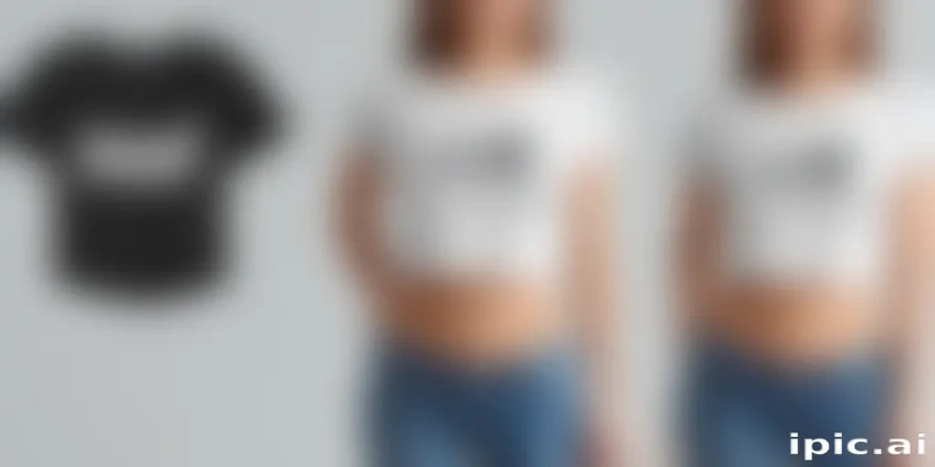 crop top shirt mockup