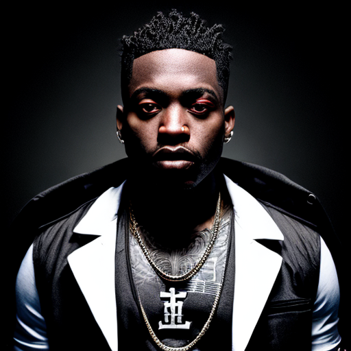 Negro Greek Rapper um rapper negro vampiro