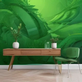 green abstract wallpaper