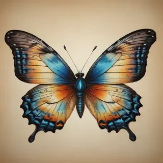 picture of butterfly drawing