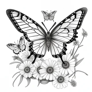 butterly drawing
