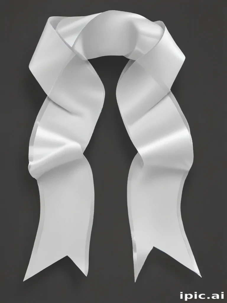 white ribbon png