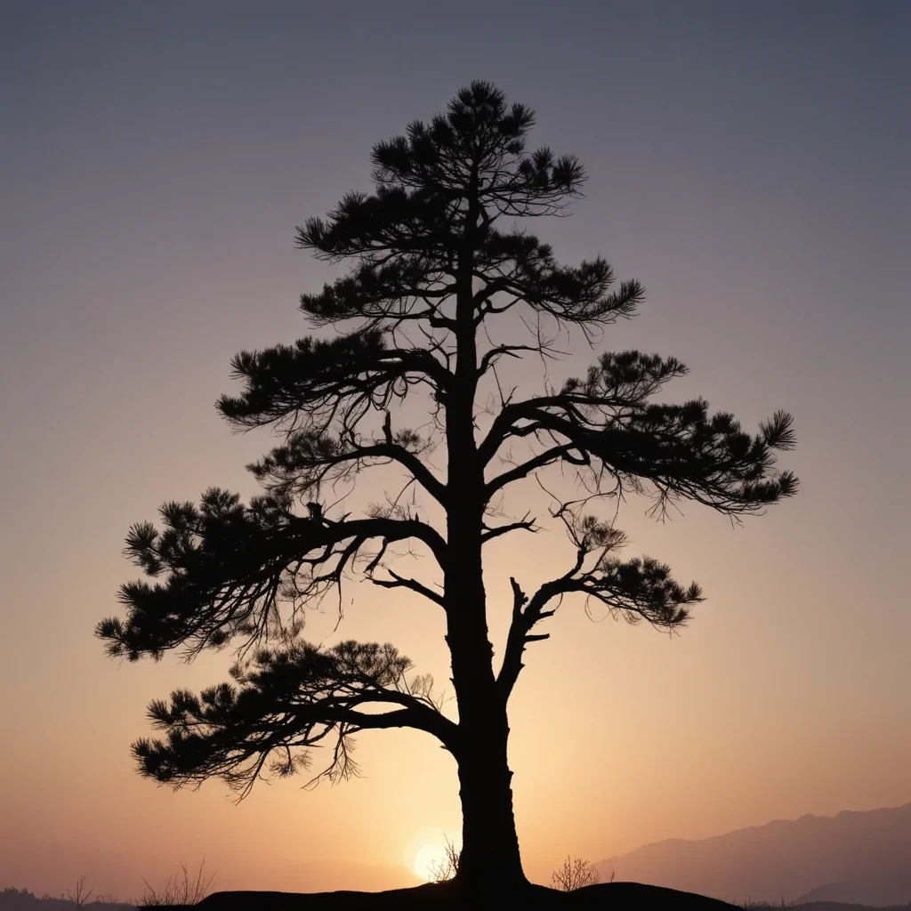 pine tree silhouette png
