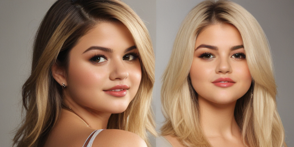 selena gomez as a blonde