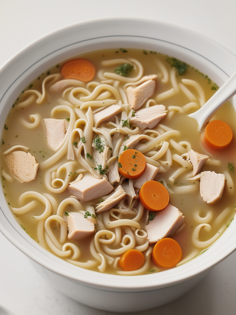 chicken noodle soup from carcass