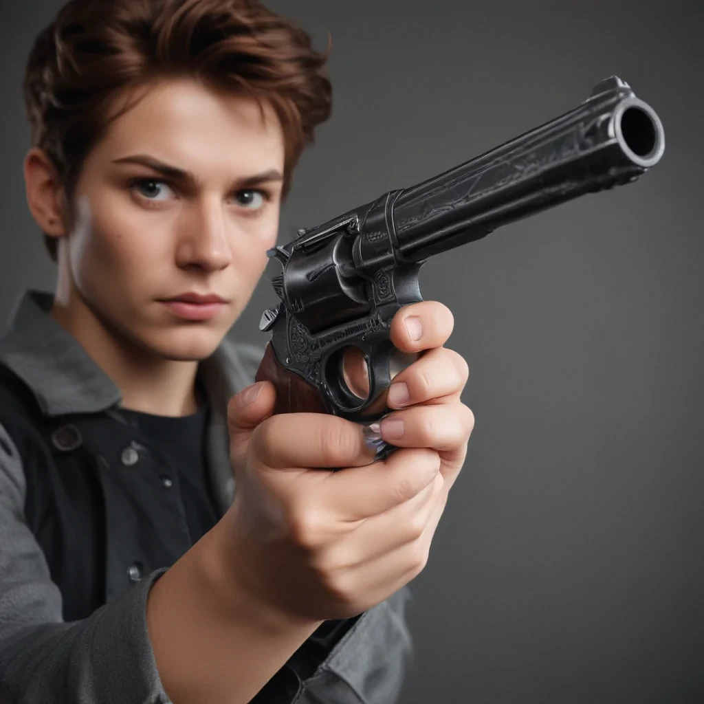 holding gun png