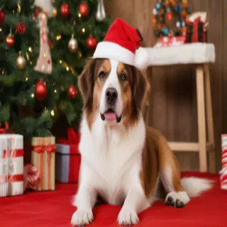 dog christmas photos